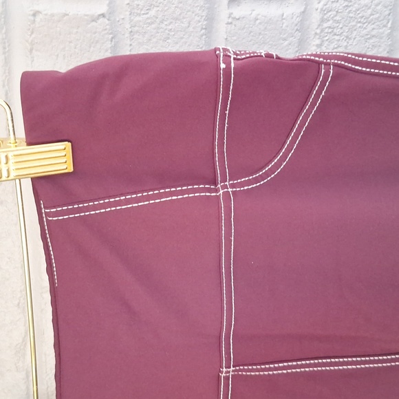 🍇 G4 Free maroon high waist athletic pants. XL. - Picture 5 of 8